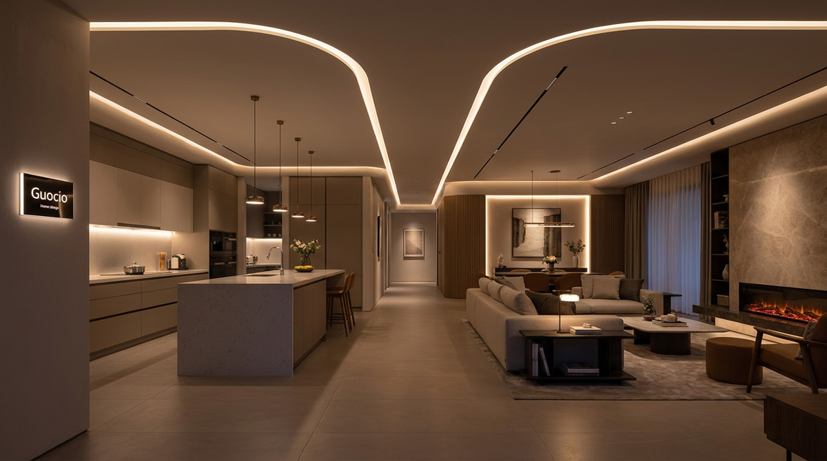 A flawlessly illuminated kitchen demonstrating expert kitchen lighting design without common lighting mistakes.