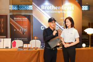 Guocio lighting consultant team at the China-India Business Matchmaking Conference in Foshan showcasing Commercial