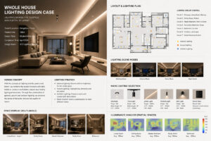 A lighting consultant providing expert product recommendations and design blueprints