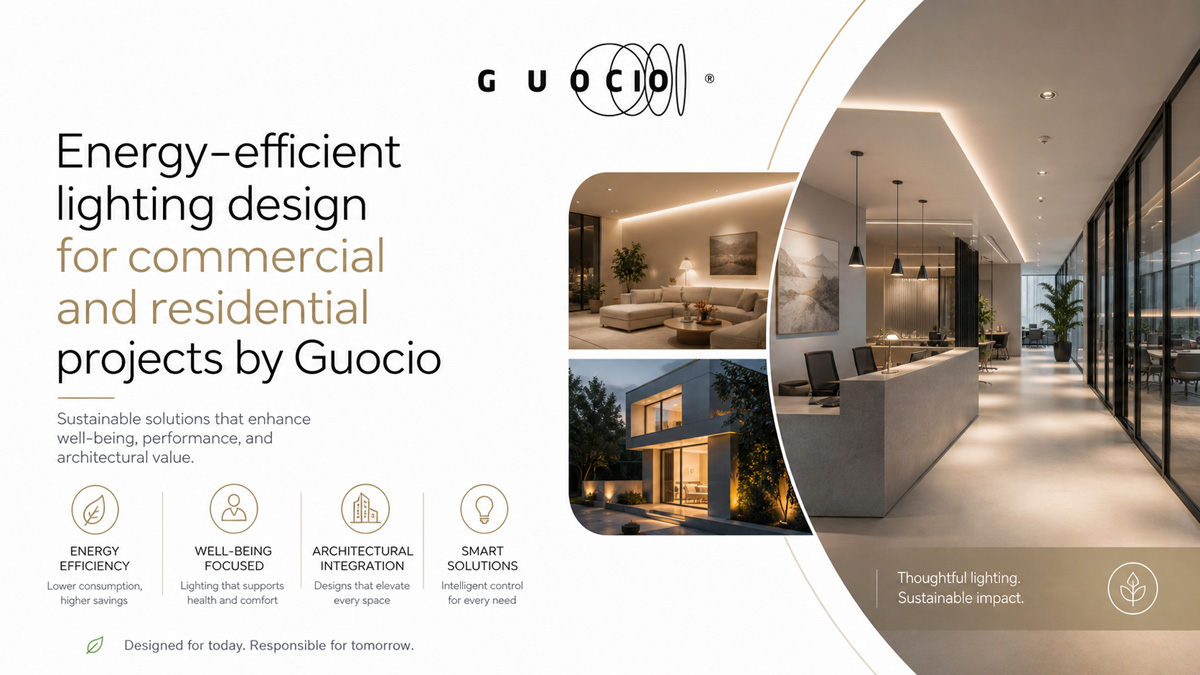 Energy-efficient lighting design for commercial and residential projects by Guocio