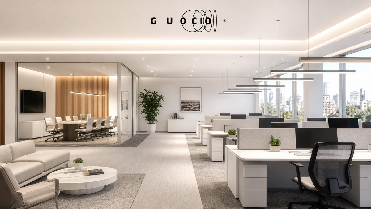 Professional office lighting solutions providing adequate lux levels for productivity