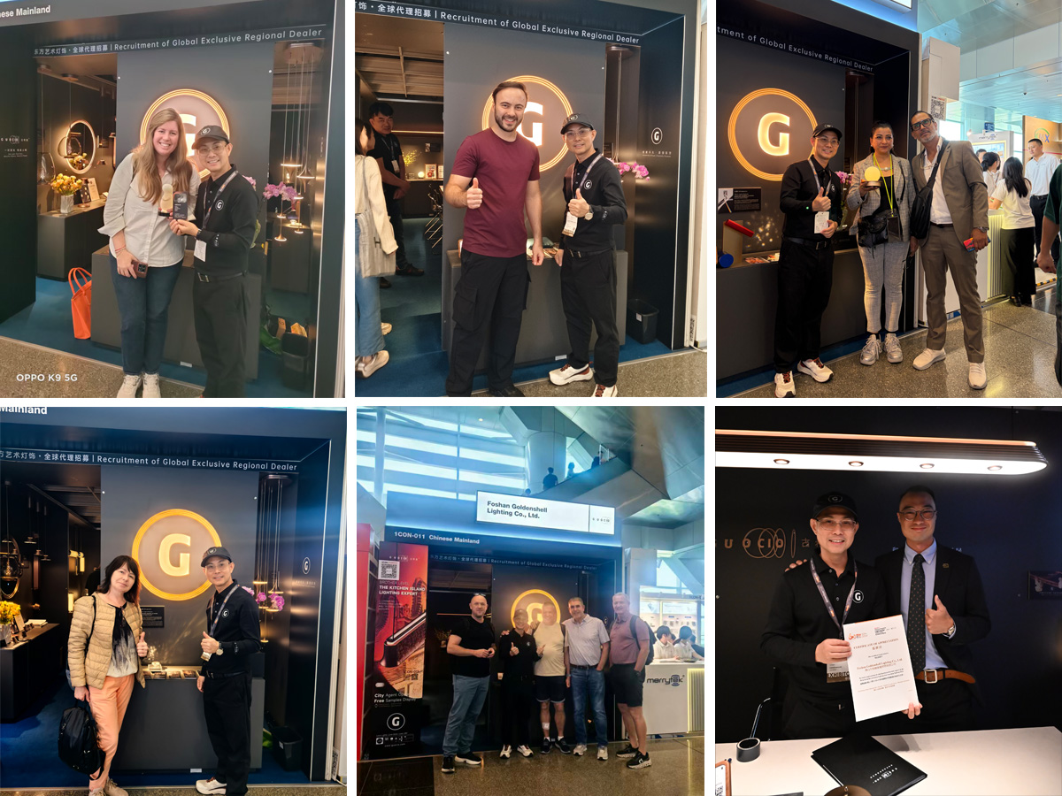 Guocio team and visitors at Hong Kong International Lighting Fair 2026